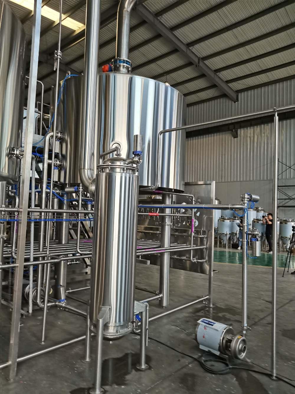 Kettle tun, Tubular Heat Exchanger, recycle steam heat, TIANTAI beer equipment, professional design beer brewing system, microbrewery system, beer brewing machine, craft beer brewing equipment